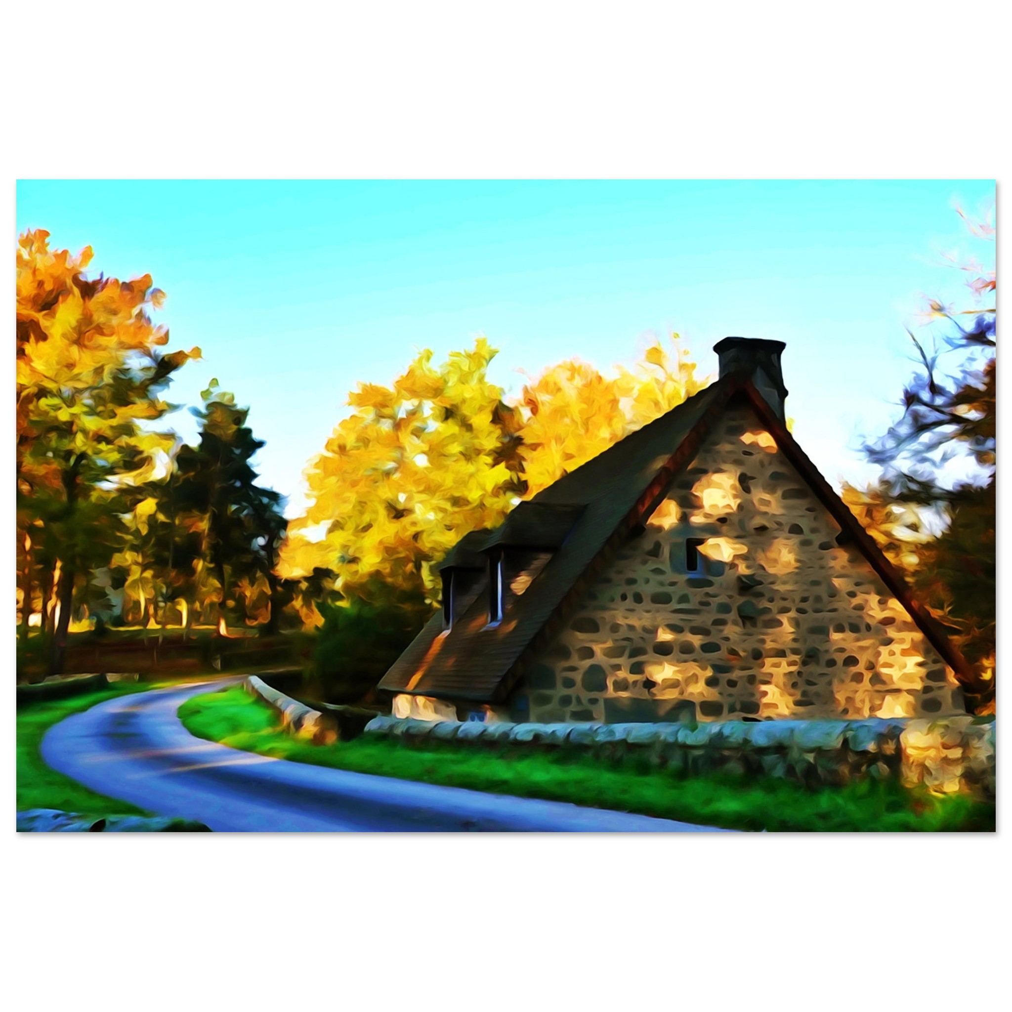 Évasion automnale tableau aluminium déco murale Évasion automnale tableau aluminium déco murale