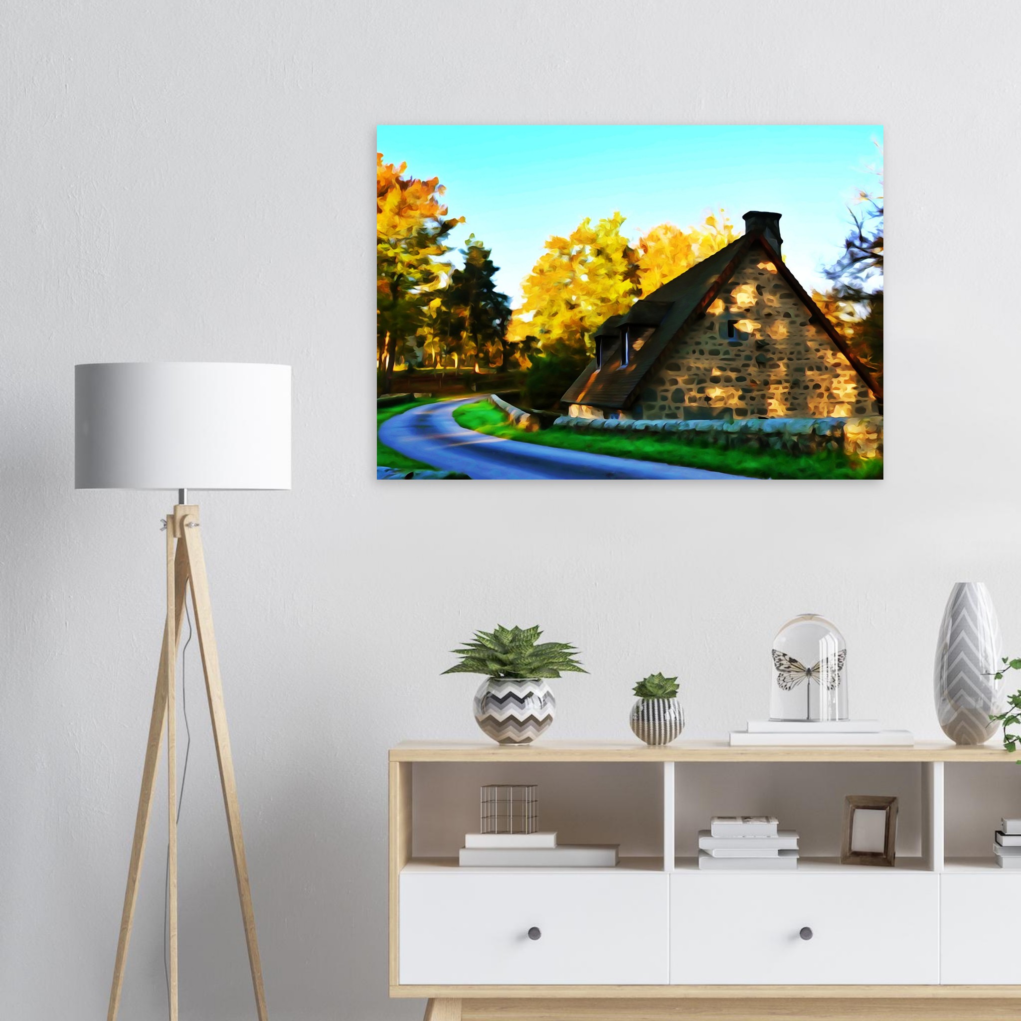 Évasion automnale tableau aluminium déco murale Évasion automnale tableau aluminium déco murale