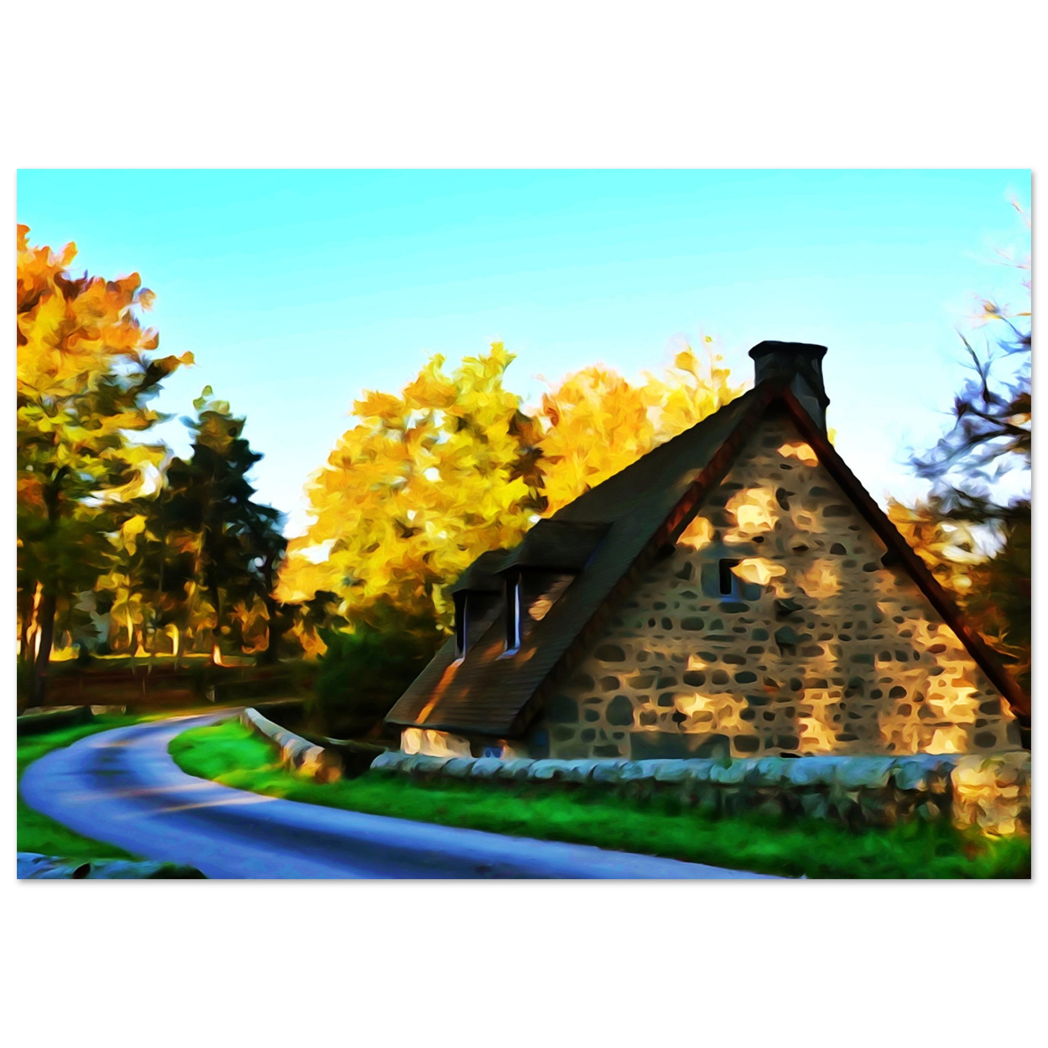 Évasion automnale tableau aluminium déco murale Évasion automnale tableau aluminium déco murale