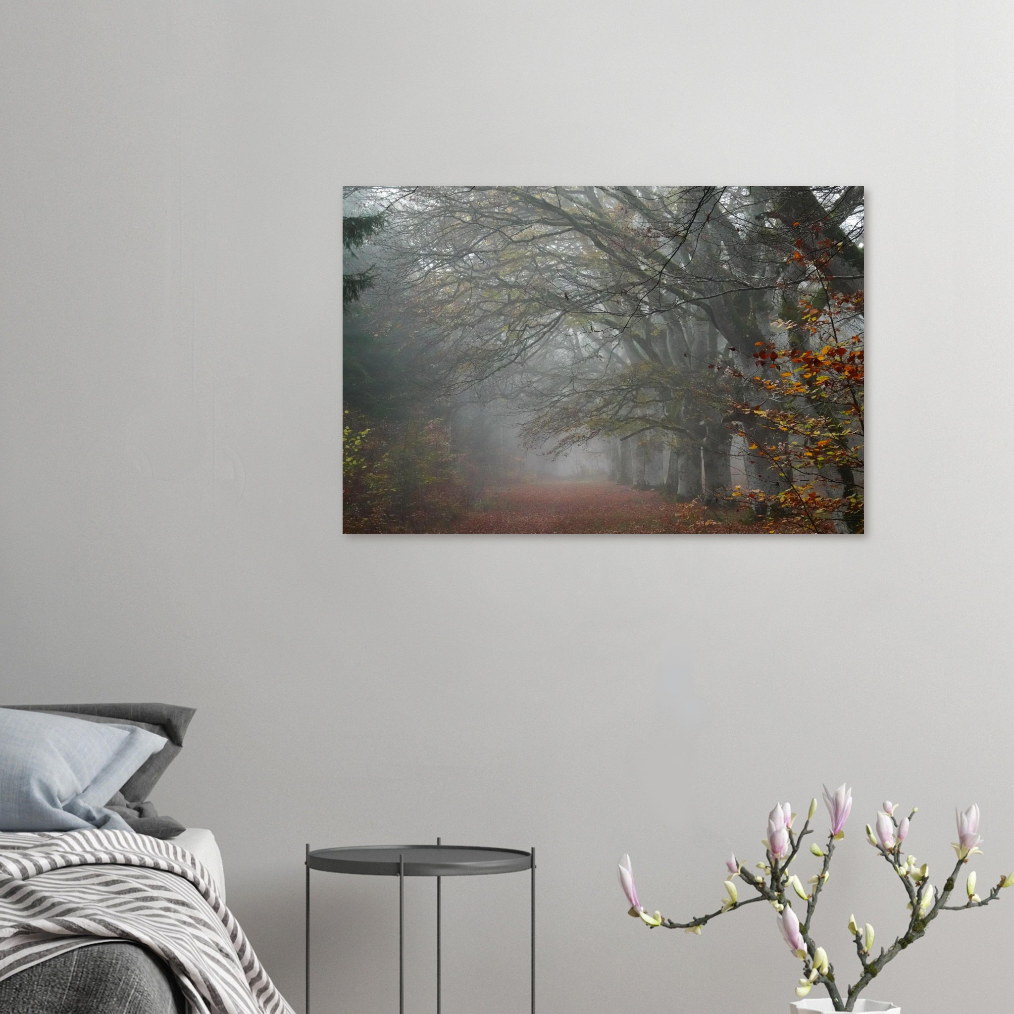 Là où nos ombres se perdaient tableau forêt aluminium déco murale Là où nos ombres se perdaient tableau forêt aluminium déco murale