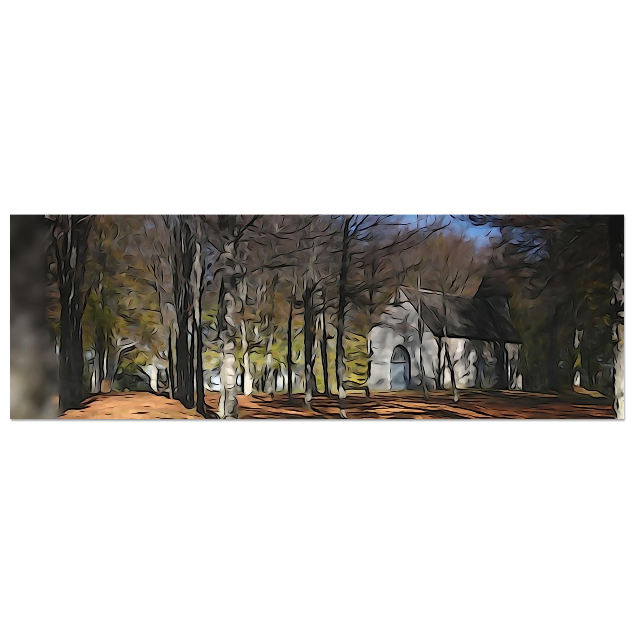 Tableau métal forêt spirituelle déco murale aluminium Tableau métal forêt spirituelle déco murale aluminium