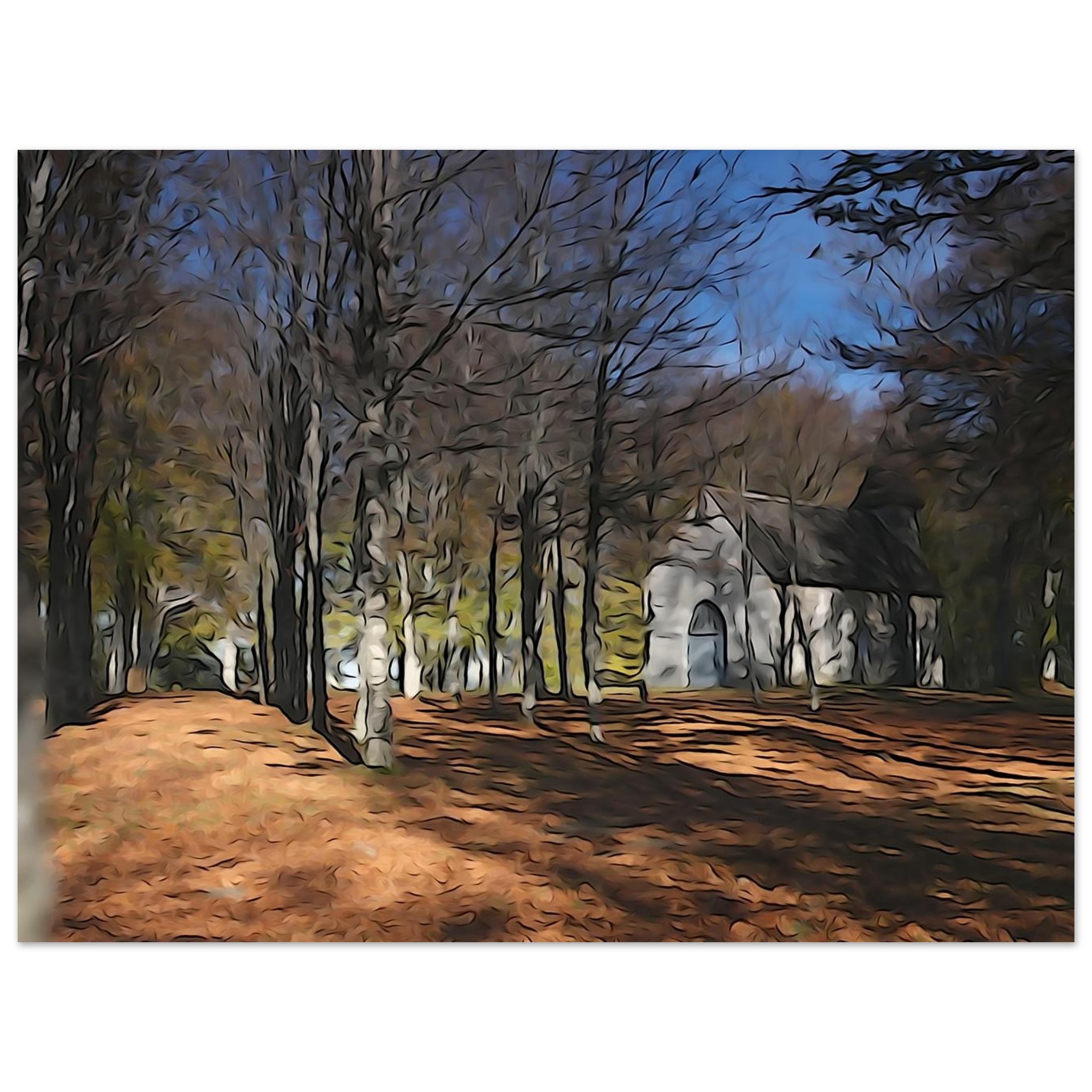 Tableau métal forêt spirituelle déco murale aluminium Tableau métal forêt spirituelle déco murale aluminium