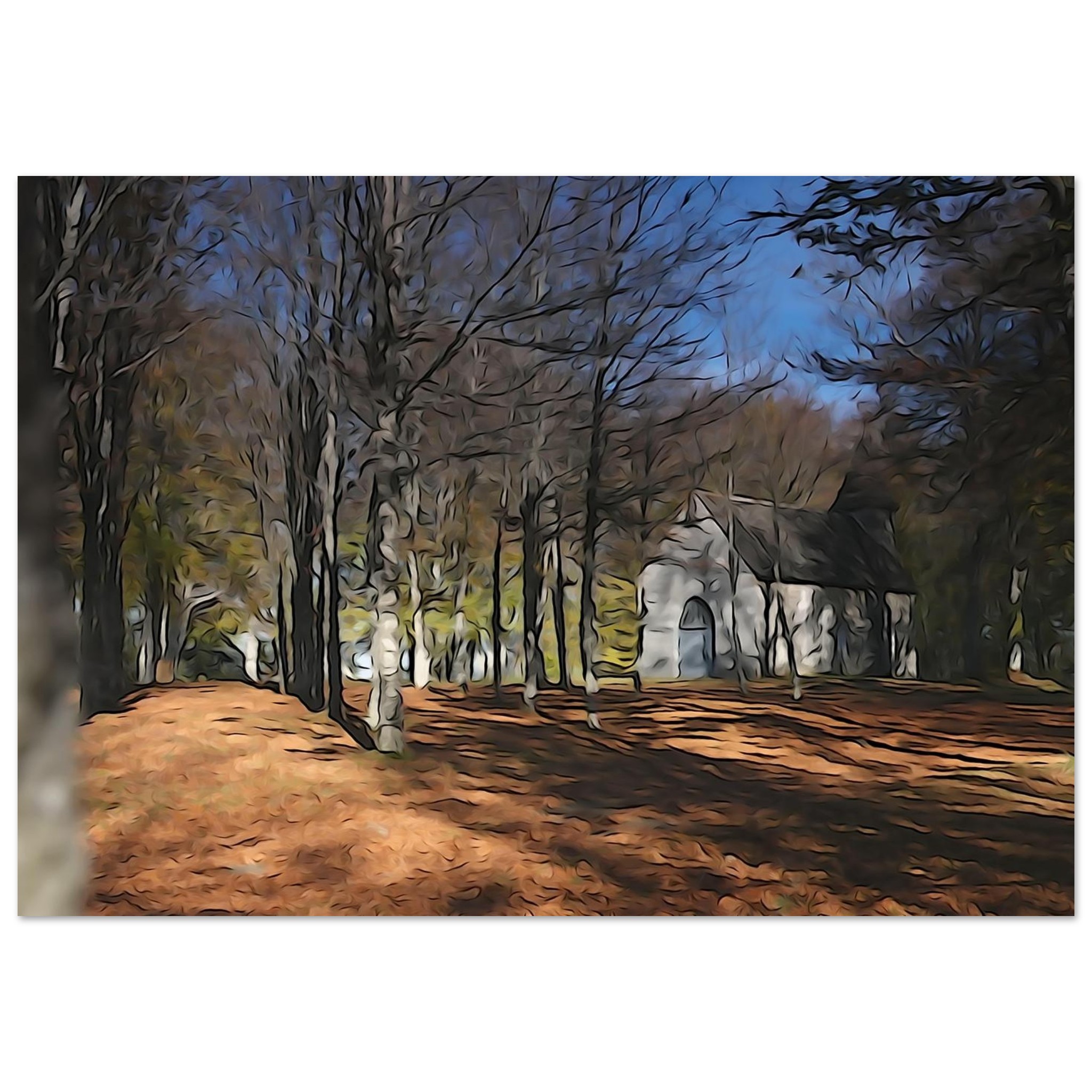 Tableau métal forêt spirituelle déco murale aluminium Tableau métal forêt spirituelle déco murale aluminium