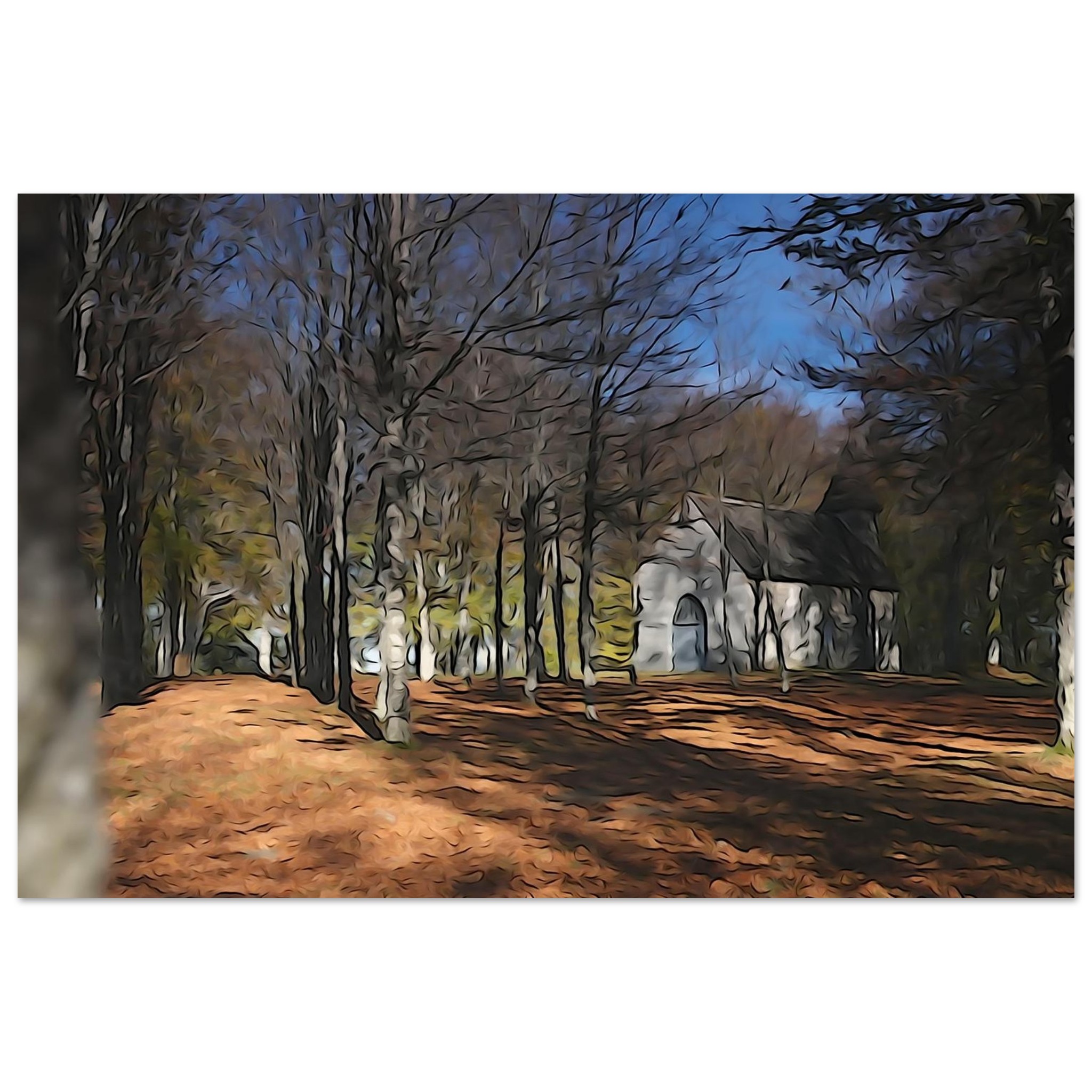 Tableau métal forêt spirituelle déco murale aluminium Tableau métal forêt spirituelle déco murale aluminium