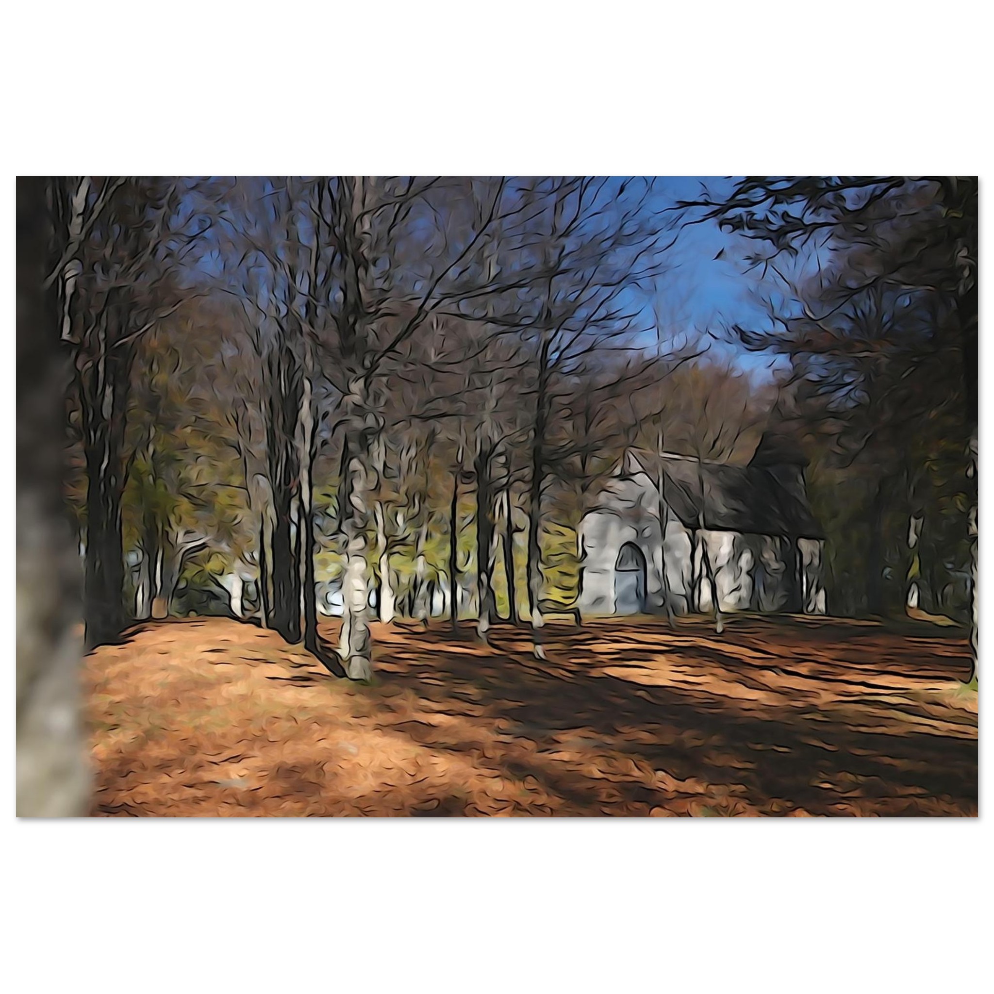 Tableau métal forêt spirituelle déco murale aluminium Tableau métal forêt spirituelle déco murale aluminium