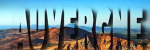 Tableau Auvergne en toutes lettres sur les crêtes