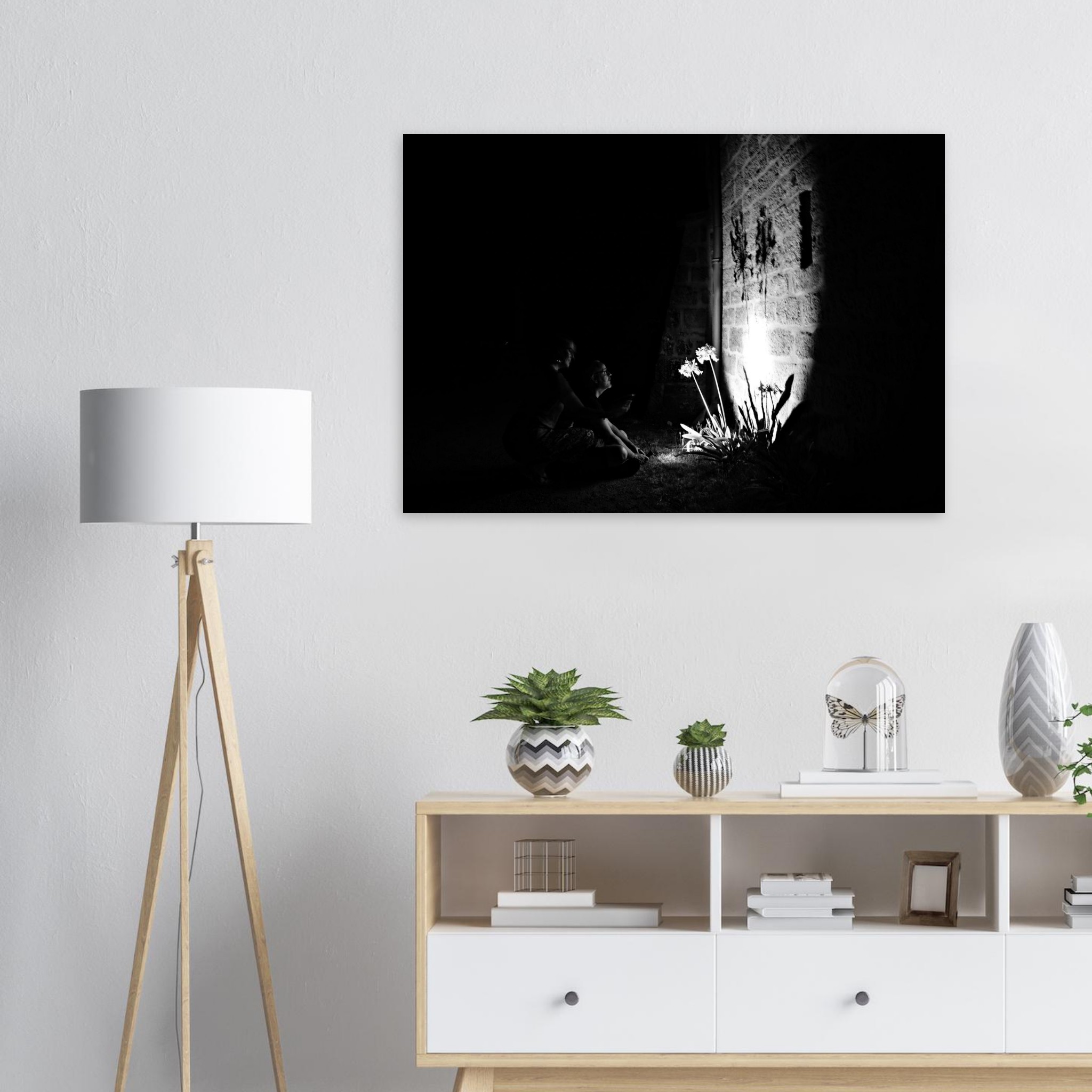 Les Jardiniers de la Nuit – Tableau photo noir et blanc Les Jardiniers de la Nuit – Tableau photo noir et blanc