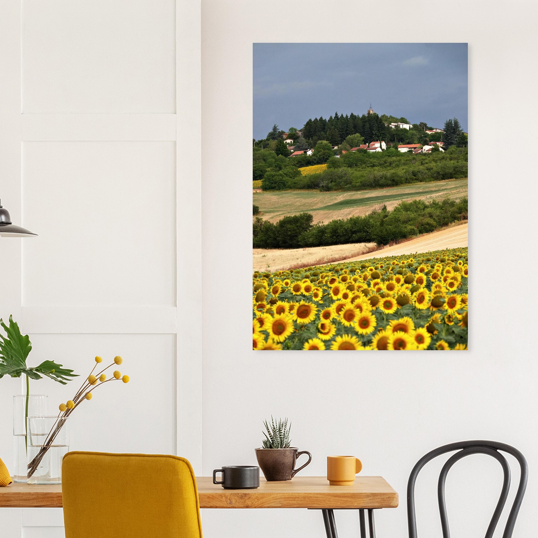 Au cœur des saisons – Tableau tournesols aluminium Au cœur des saisons – Tableau tournesols aluminium