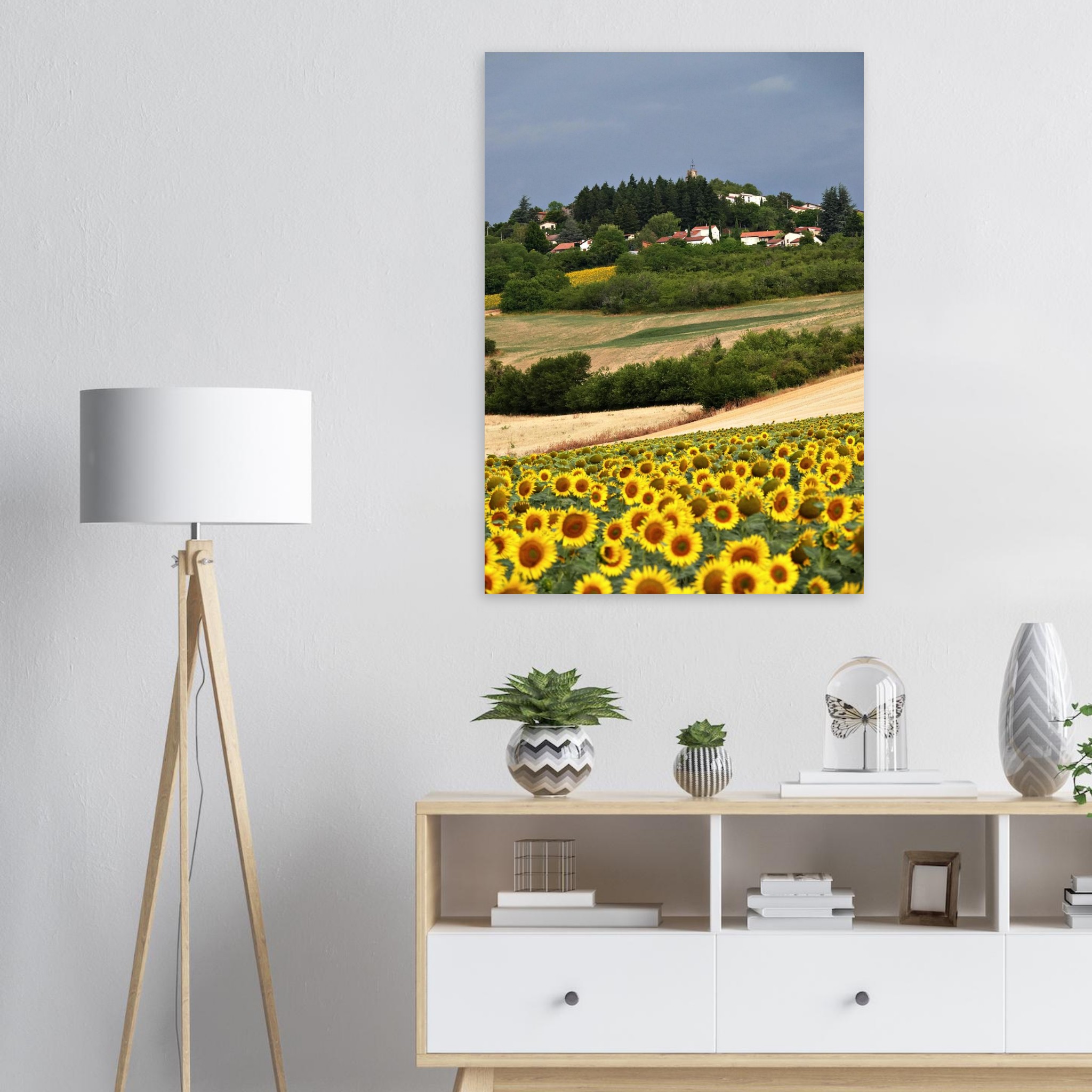Au cœur des saisons – Tableau tournesols aluminium Au cœur des saisons – Tableau tournesols aluminium
