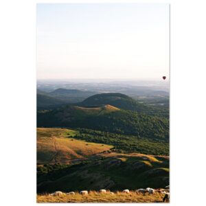 Quand les volcans deviennent pâturages – Tableau photo aluminium Quand les volcans deviennent pâturages – Tableau photo aluminium