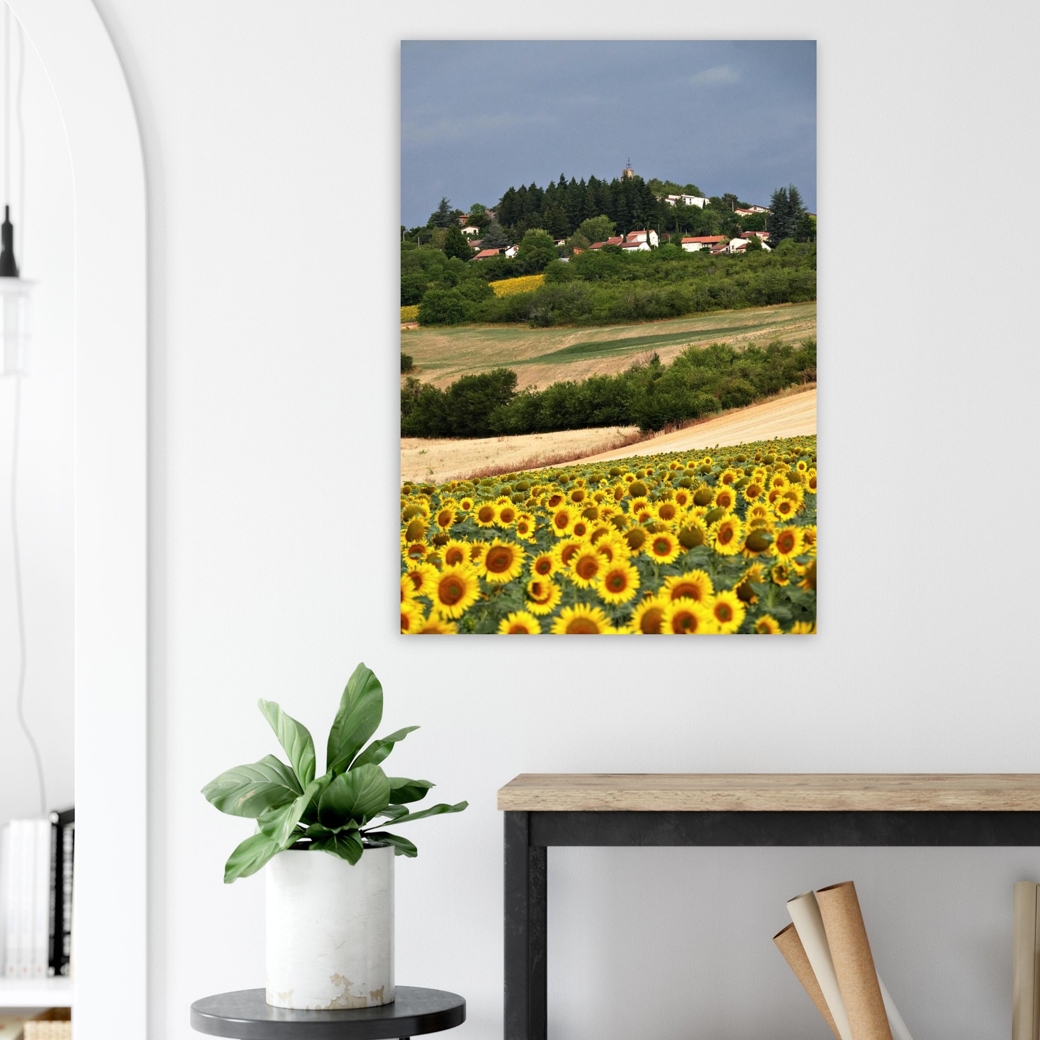 Au cœur des saisons – Tableau tournesols aluminium Au cœur des saisons – Tableau tournesols aluminium