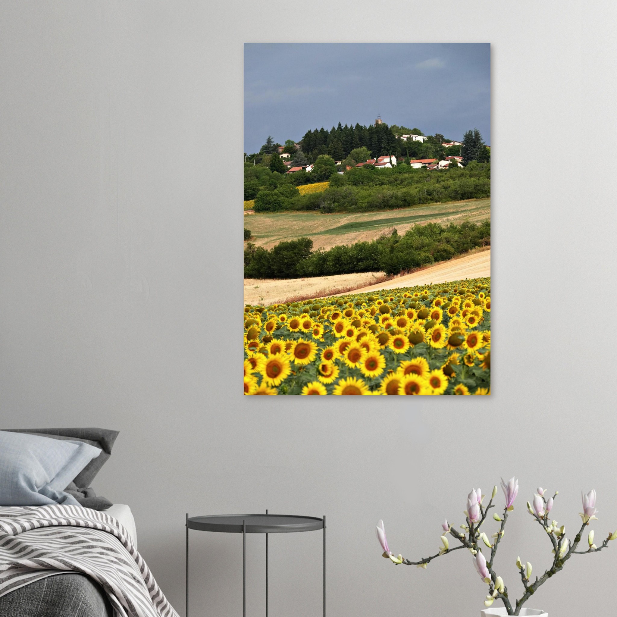Au cœur des saisons – Tableau tournesols aluminium Au cœur des saisons – Tableau tournesols aluminium