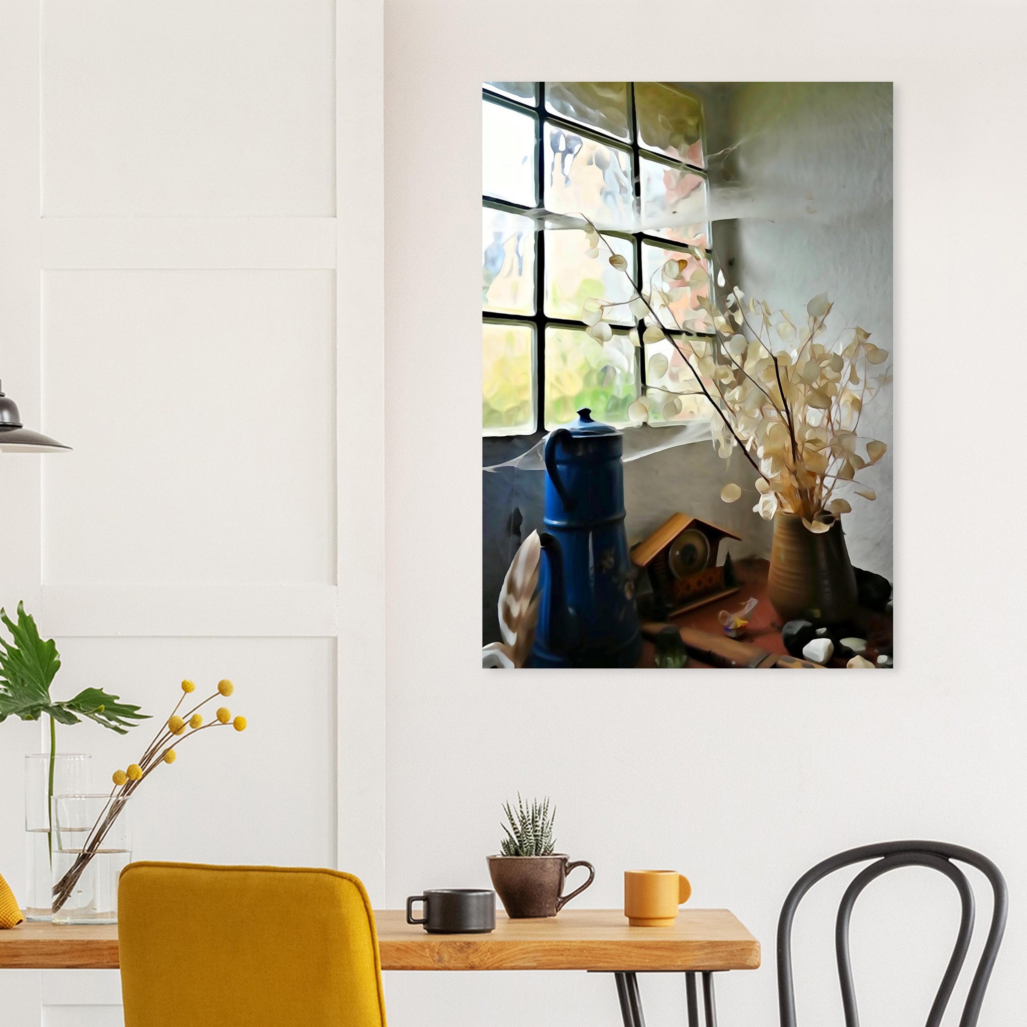 L’Âme des Vieilles Maisons – Tableau aquarelle intérieur ancien L’Âme des Vieilles Maisons – Tableau aquarelle intérieur ancien