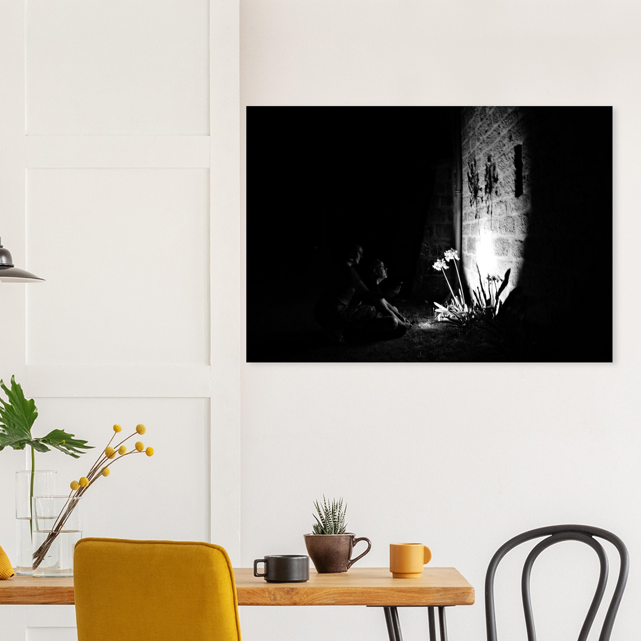 Les Jardiniers de la Nuit – Tableau photo noir et blanc Les Jardiniers de la Nuit – Tableau photo noir et blanc