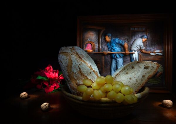 Le pain, le raisin et les boulangers, tableau pain de campagne et boulangers