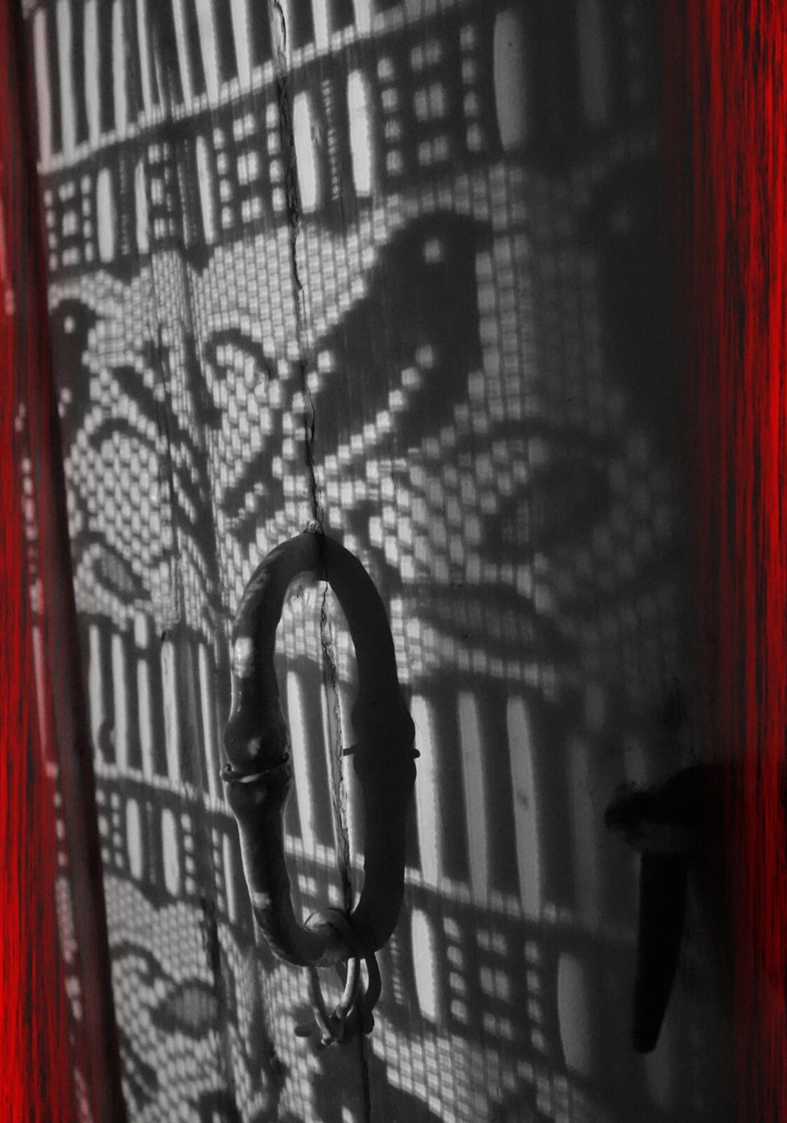 Entre calme et passion, tableau sur aluminium, aperçu dans un intérieur