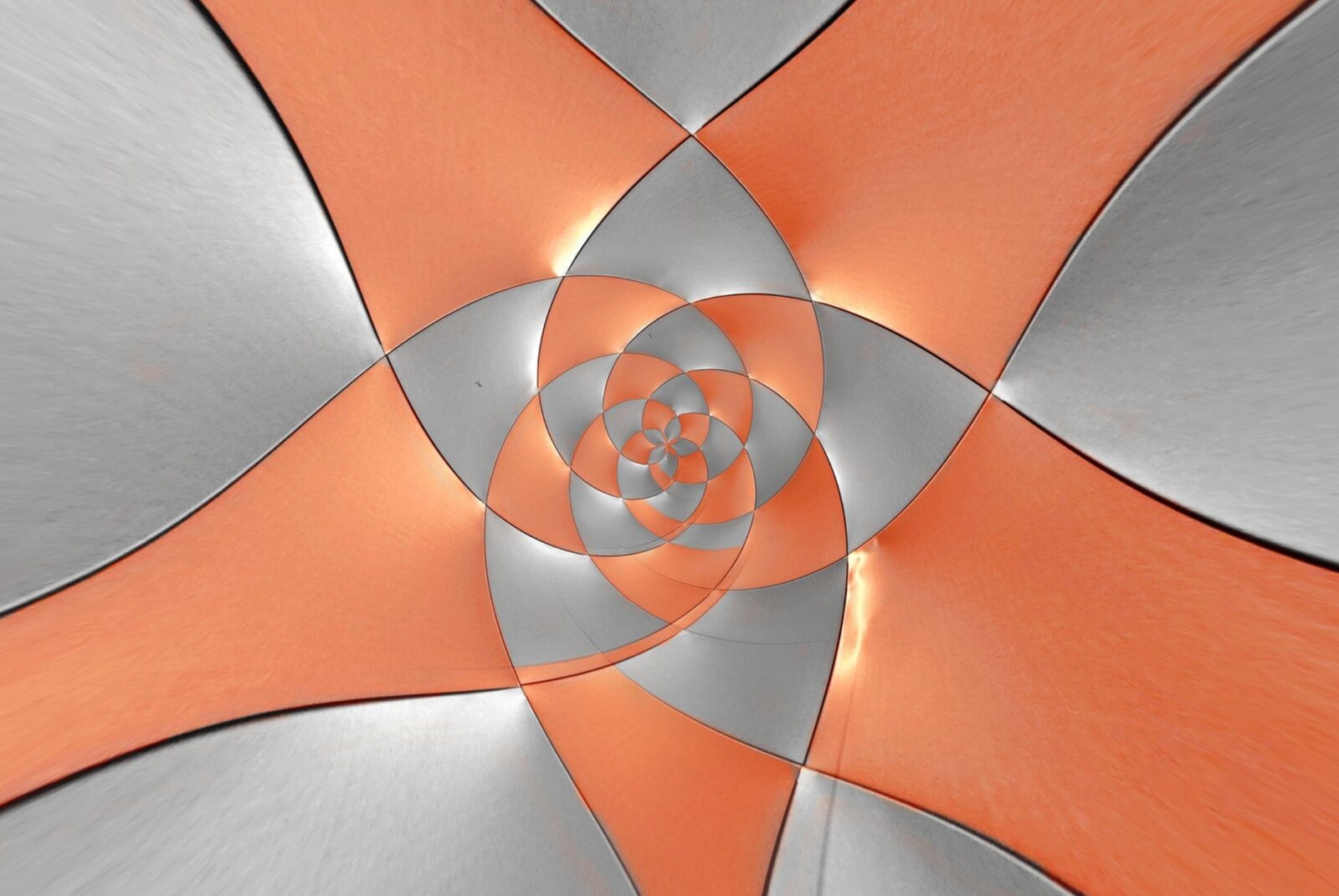Écho de lumière, tableau sur aluminium, aperçu dans un intérieur
