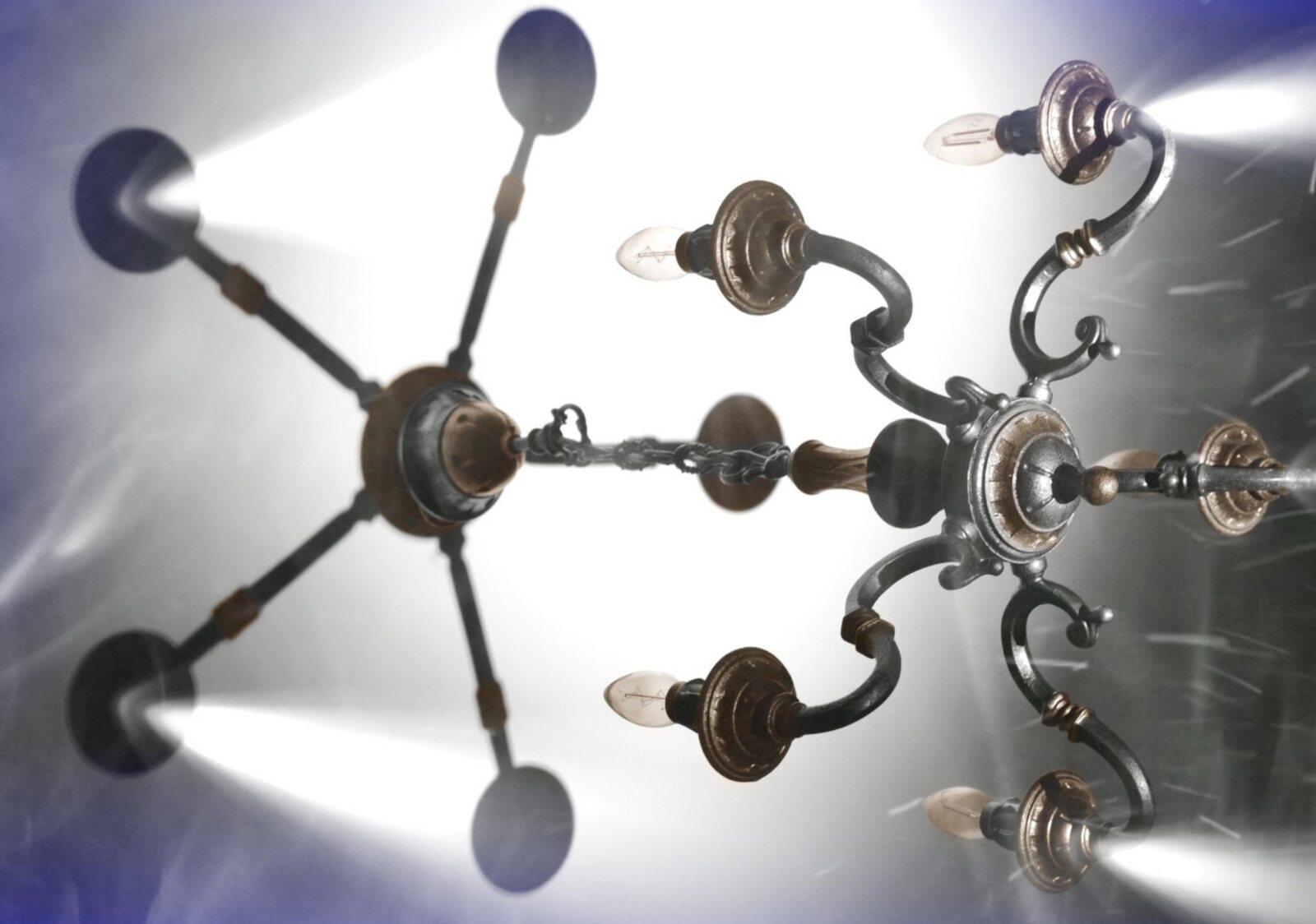 En pleine ascension, tableau sur aluminium, aperçu dans un intérieur