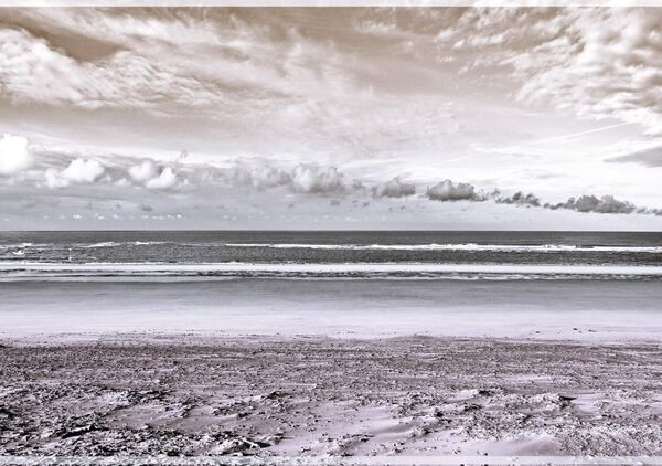 Plage de Ronce-les-Bains sous les nuages, tableau plage et vagues
