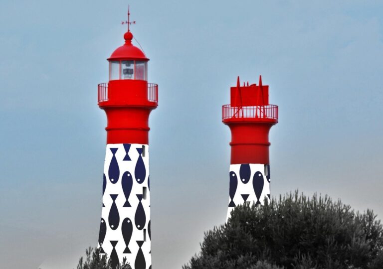 Les deux phares de l’île d’Aix, tableau phares de l’île d’Aix, photographie de Fabrice Courtadon