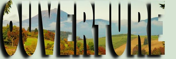Ouverture, tableau campagne d’automne dans les lettres