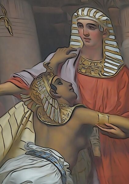 Scène de l’Égypte ancienne, tableau scène de l’Égypte ancienne